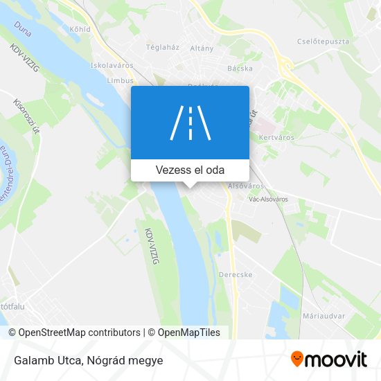 Galamb Utca térkép