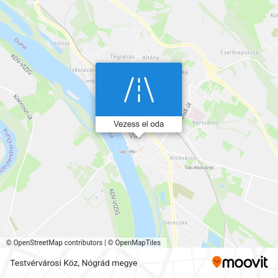 Testvérvárosi Köz térkép