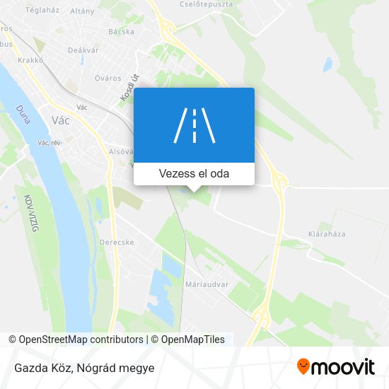 Gazda Köz térkép