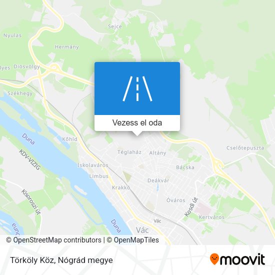 Törköly Köz térkép