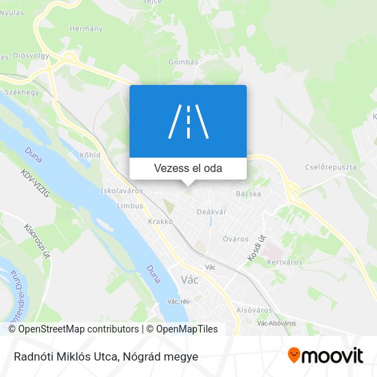 Radnóti Miklós Utca térkép