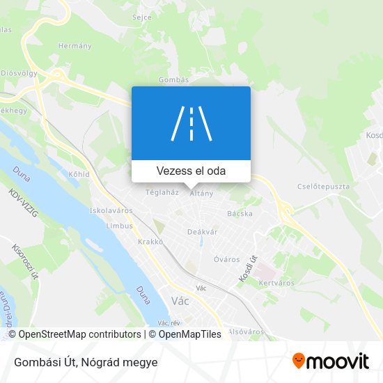 Gombási Út térkép