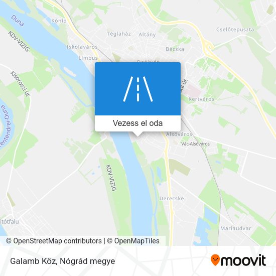 Galamb Köz térkép