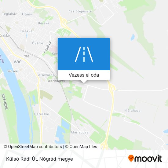Külső Rádi Út térkép