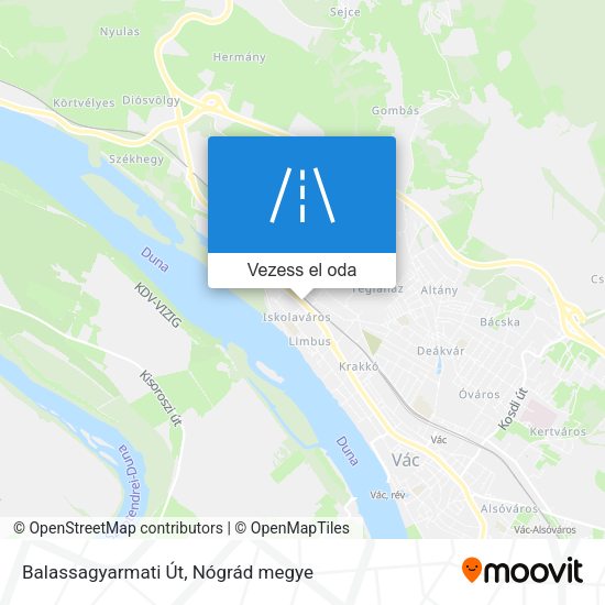 Balassagyarmati Út térkép