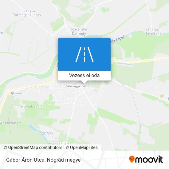 Gábor Áron Utca térkép