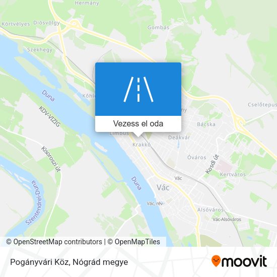 Pogányvári Köz térkép