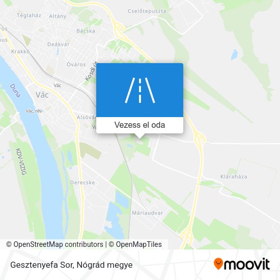 Gesztenyefa Sor térkép