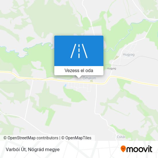 Varbói Út térkép