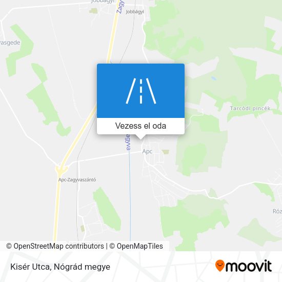 Kisér Utca térkép