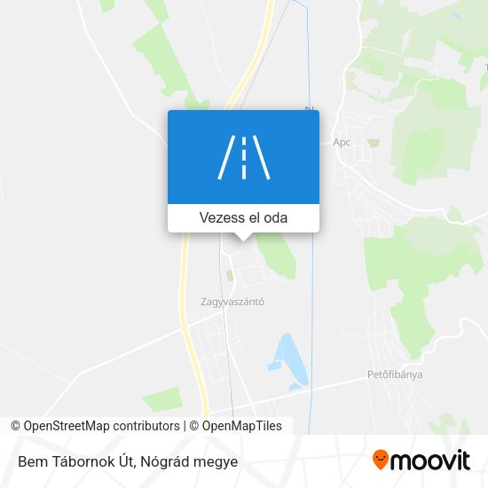 Bem Tábornok Út térkép