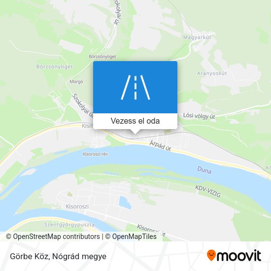 Görbe Köz térkép