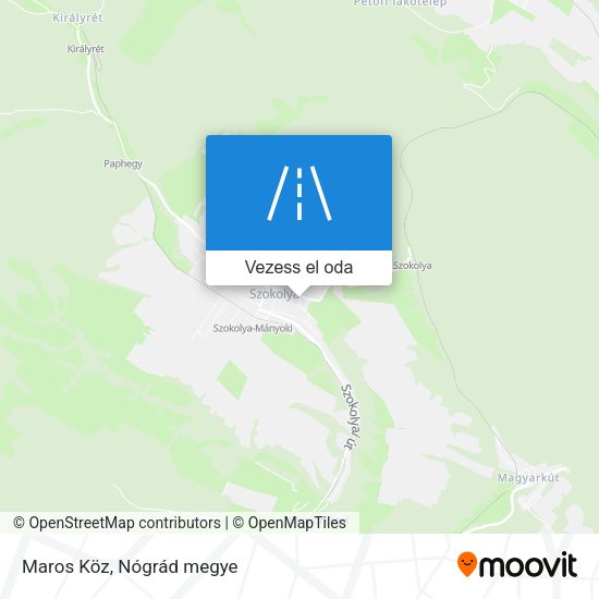 Maros Köz térkép
