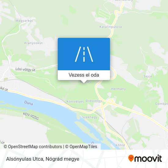 Alsónyulas Utca térkép