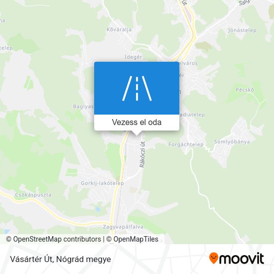Vásártér Út térkép