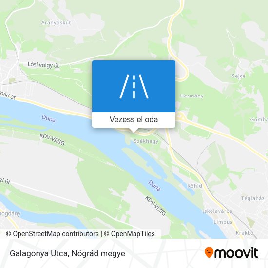 Galagonya Utca térkép