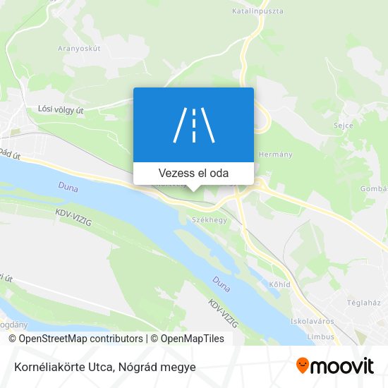 Kornéliakörte Utca térkép