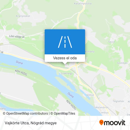 Vajkörte Utca térkép
