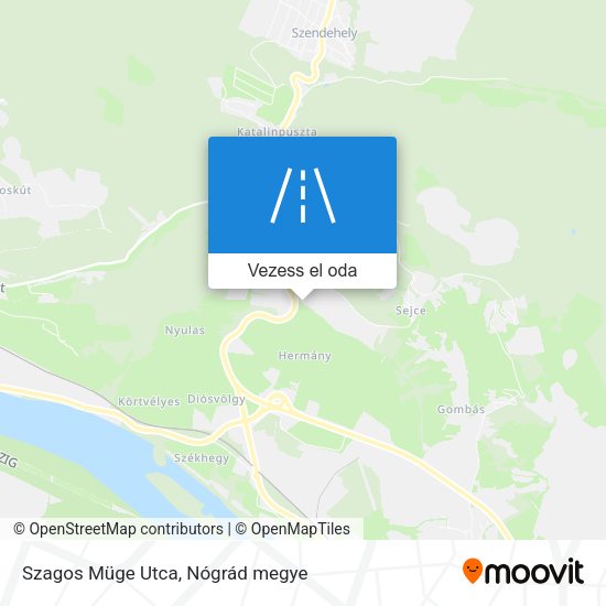 Szagos Müge Utca térkép