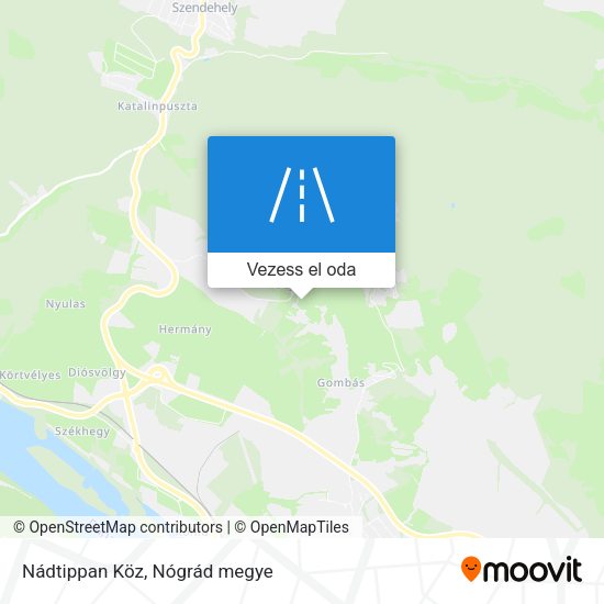 Nádtippan Köz térkép
