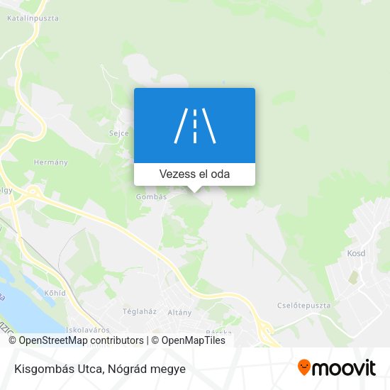 Kisgombás Utca térkép
