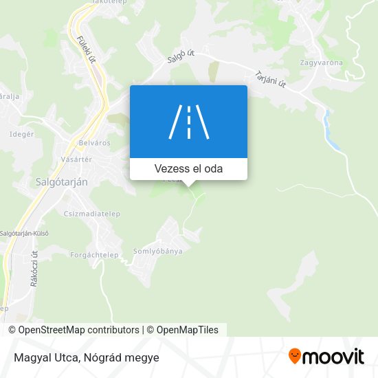 Magyal Utca térkép