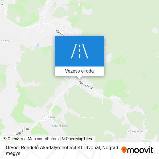 Orvosi Rendelő Akadálymentesített Útvonal térkép