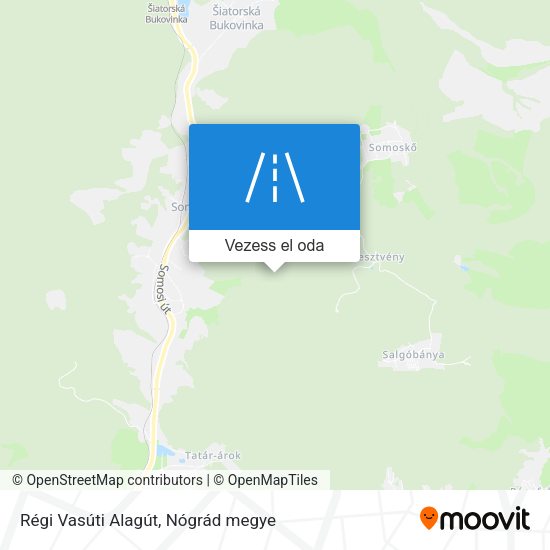 Régi Vasúti Alagút térkép