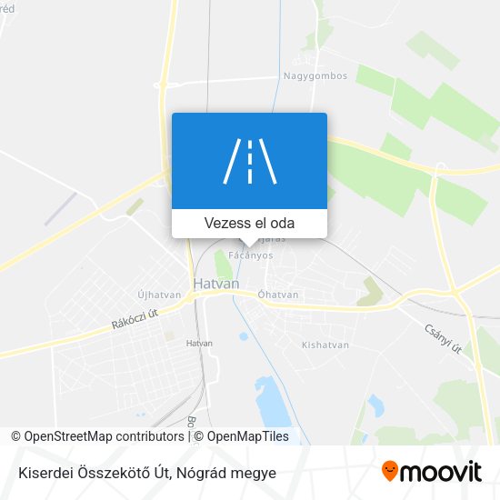 Kiserdei Összekötő Út térkép