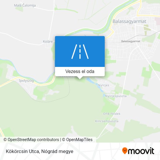 Kökörcsin Utca térkép