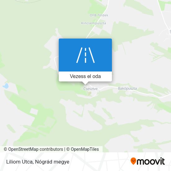 Liliom Utca térkép
