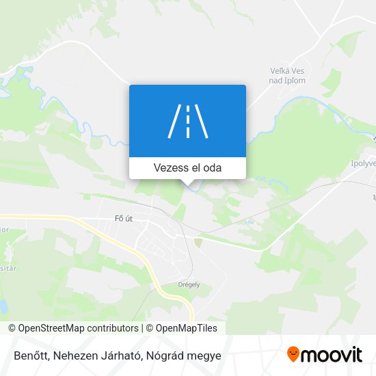 Benőtt, Nehezen Járható térkép
