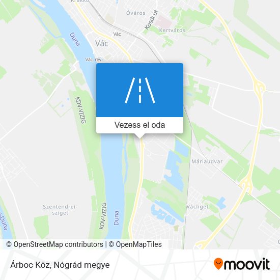 Árboc Köz térkép