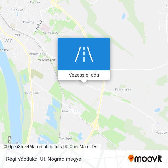 Régi Vácdukai Út térkép