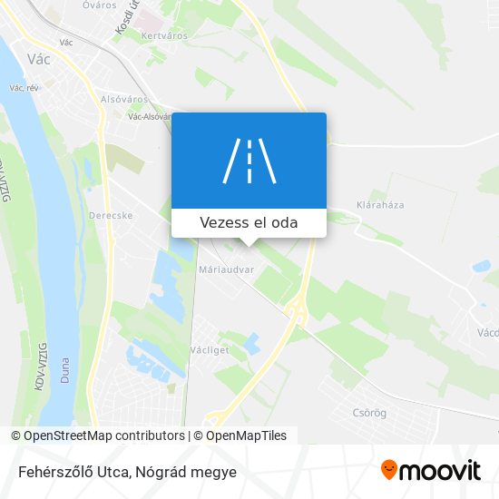 Fehérszőlő Utca térkép