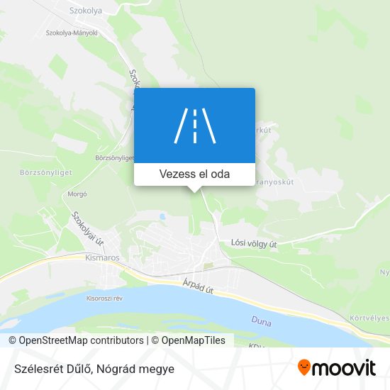 Szélesrét Dűlő térkép