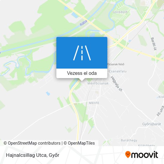 Hajnalcsillag Utca térkép