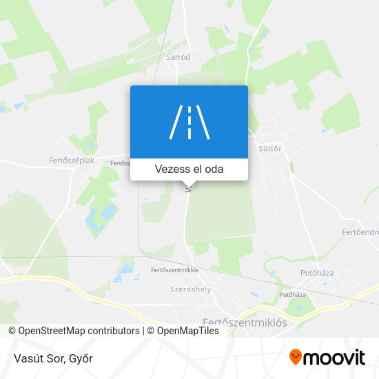 Vasút Sor térkép