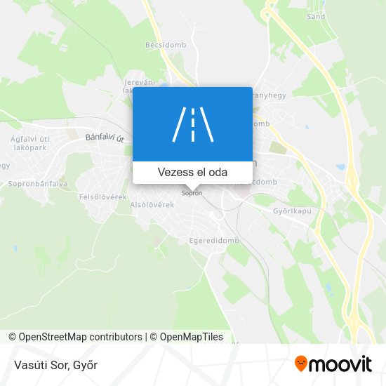 Vasúti Sor térkép