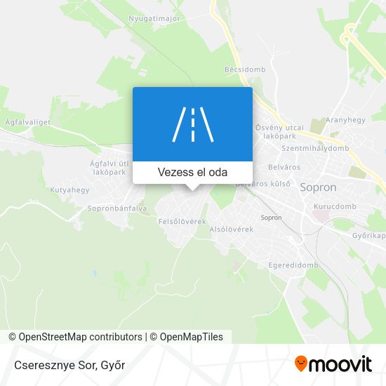 Cseresznye Sor térkép