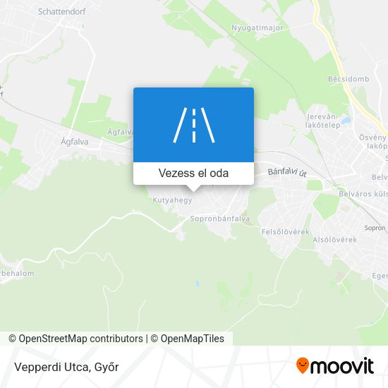 Vepperdi Utca térkép