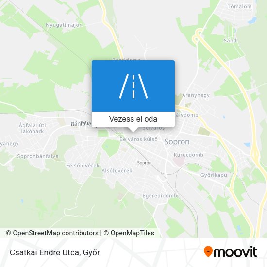 Csatkai Endre Utca térkép