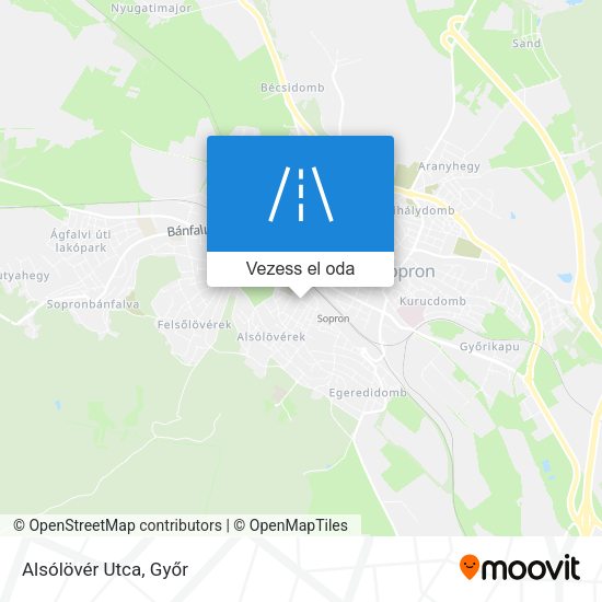 Alsólövér Utca térkép