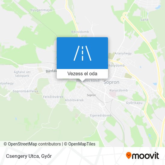 Csengery Utca térkép
