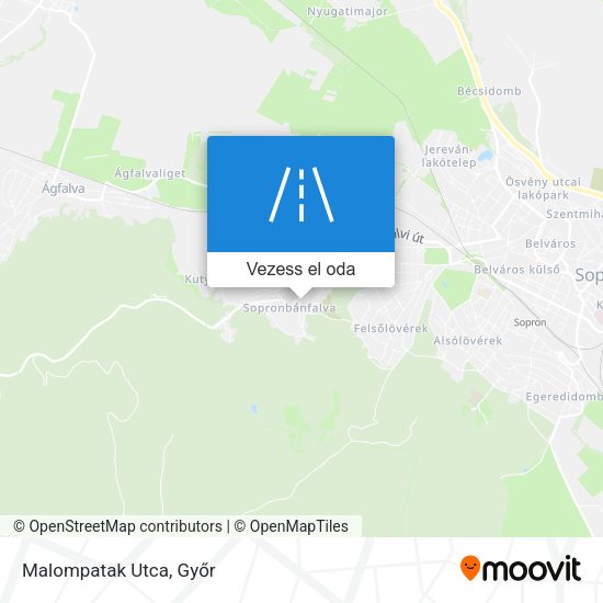 Malompatak Utca térkép