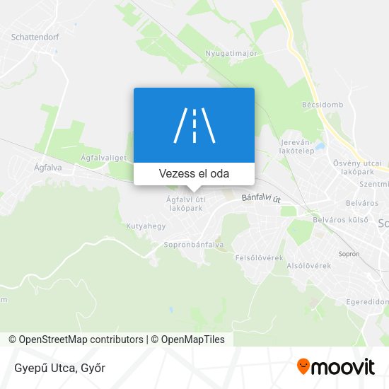Gyepű Utca térkép