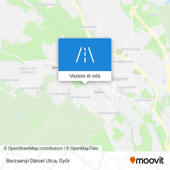 Berzsenyi Dániel Utca térkép
