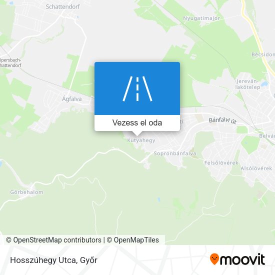 Hosszúhegy Utca térkép