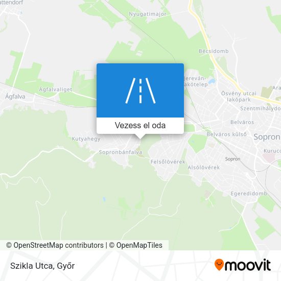 Szikla Utca térkép