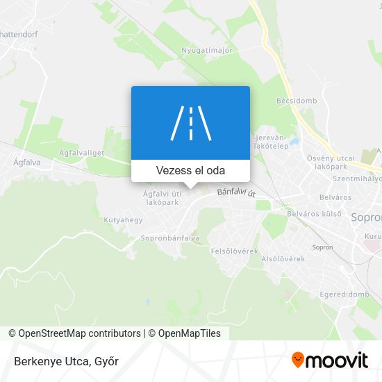 Berkenye Utca térkép